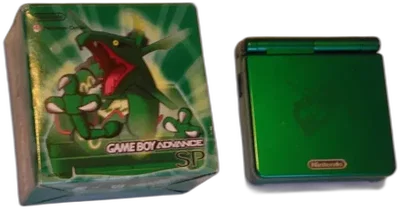 Nintendo Game Boy Advance SP Pokemon Center Emerald Rayquaza Console
