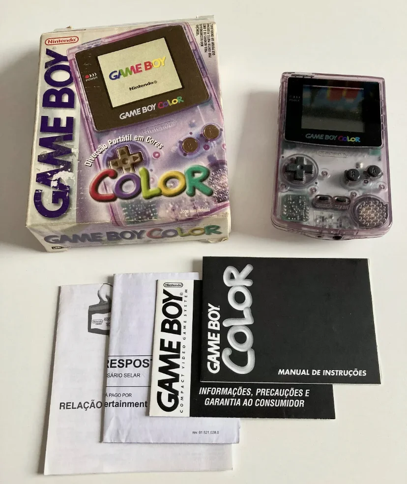  Nintendo Game Boy Color Atomic Purple Console [BR]