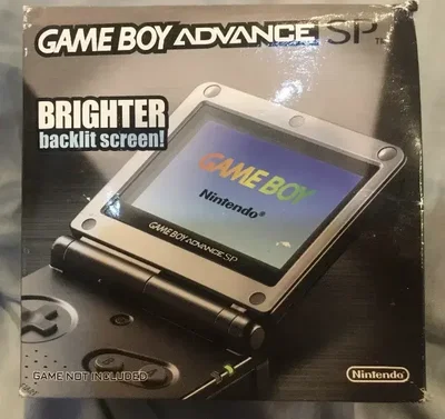 Nintendo Game Boy Advance SP Graphite Black Console [ASI]