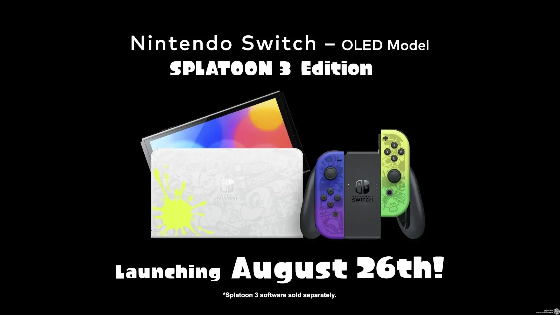 Consolevariations - Nintendo Switch OLED Splatoon 3 Console 