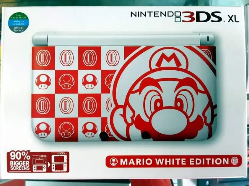 Consolevariations - Nintendo 3DS XL Mario White Console