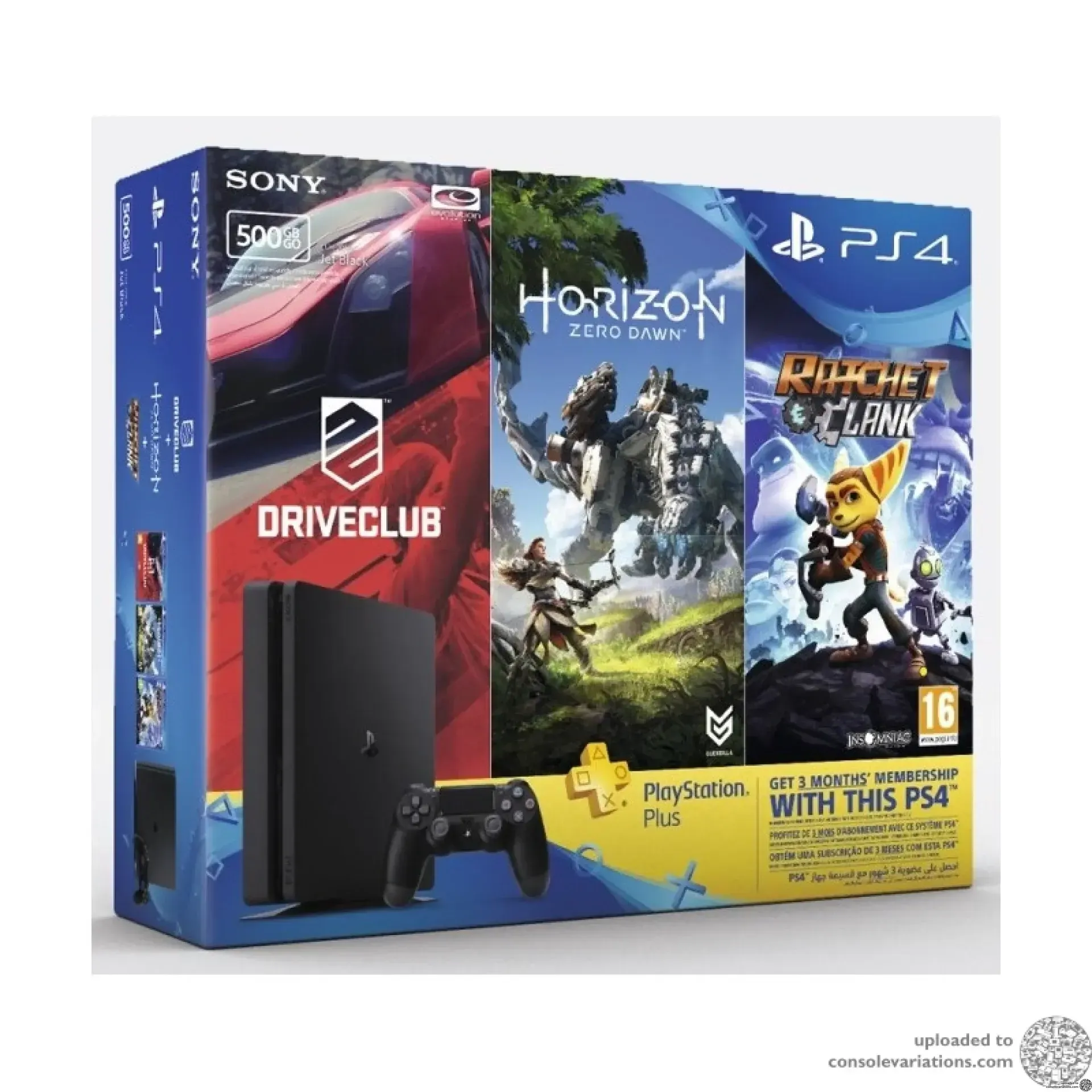 Consolevariations - Sony PlayStation 4 Slim Driveclub + Horizon +