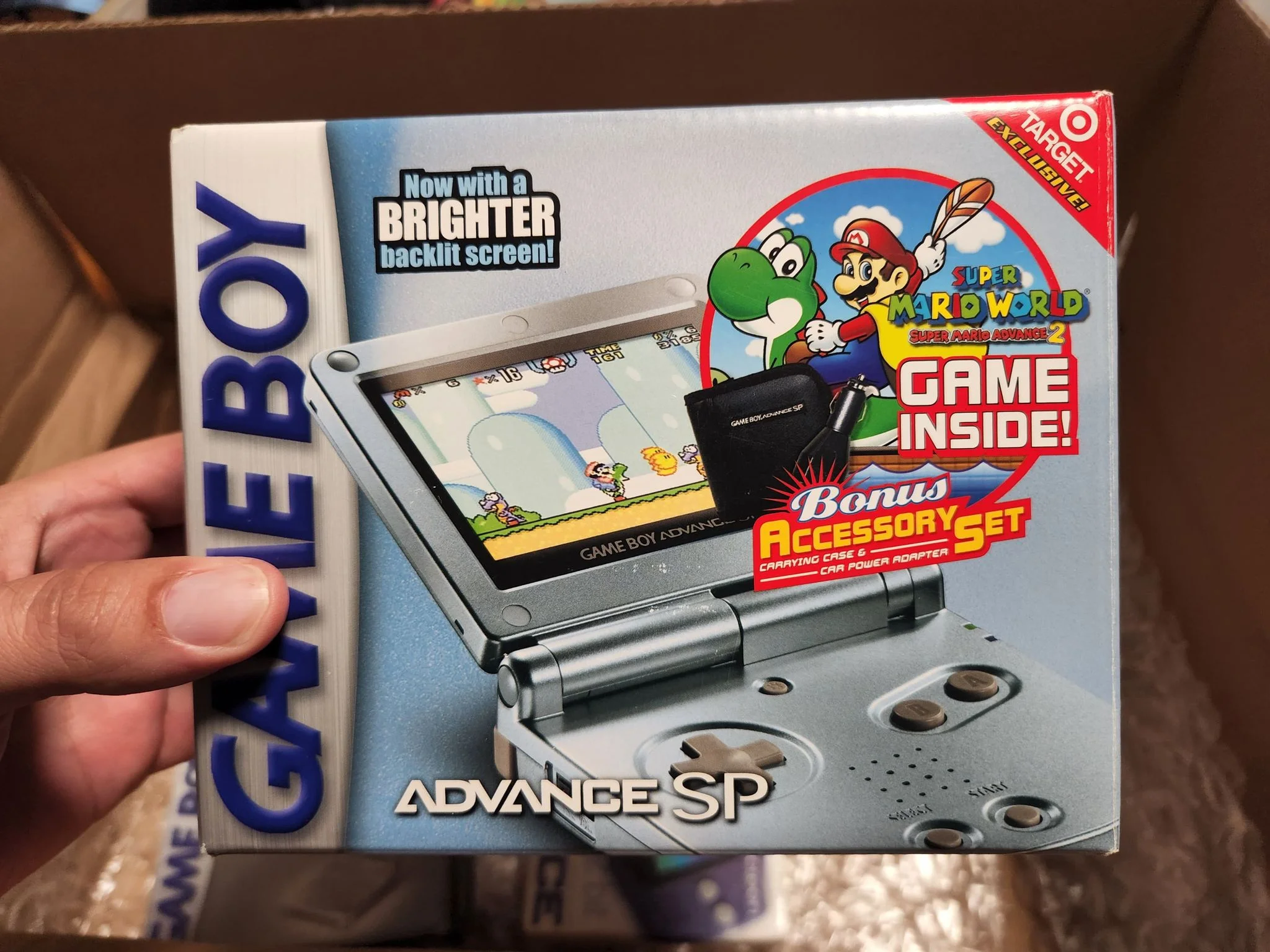  Nintendo Game Boy Advance SP Super Mario Advance Bundle [NA]