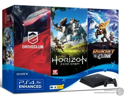 Sony PlayStation 4 Pro Driveclub + Horizon + Ratchet & Clank Bundle