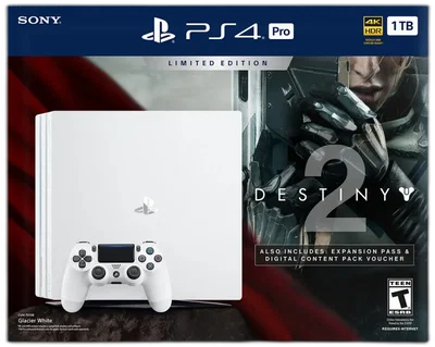 Sony PlayStation 4 Pro Destiny Glacier White Bundle [NA]