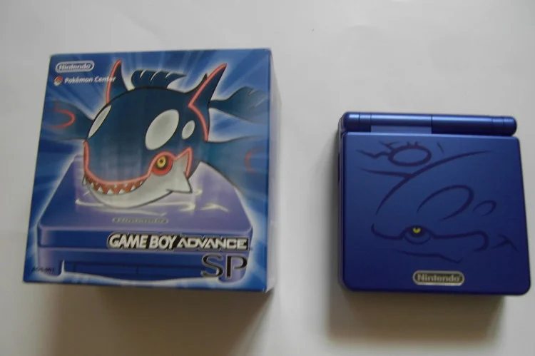  Nintendo Game Boy Advance SP Pokemon Sapphire Kyogre Console