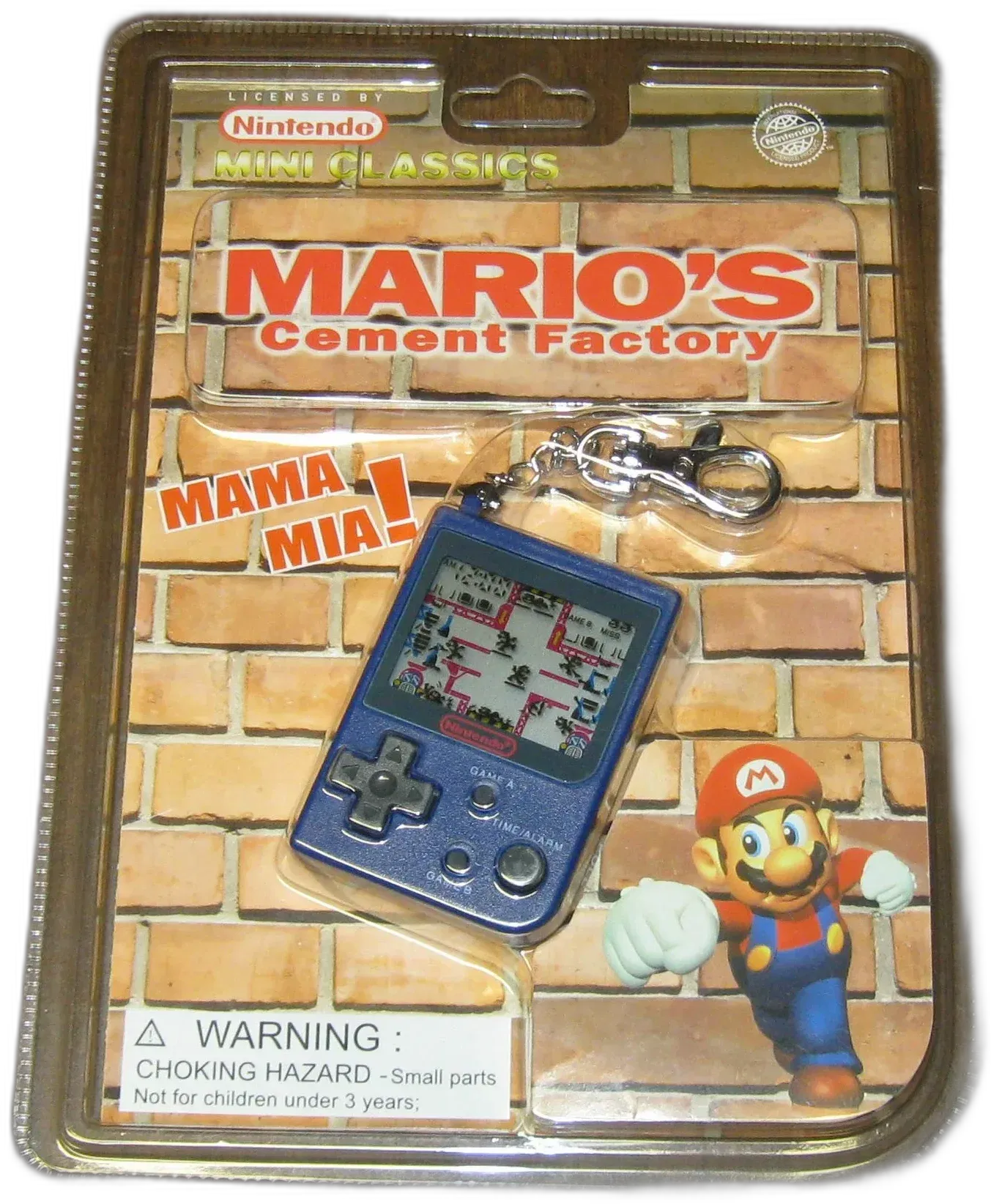  Nintendo Game & Watch Mini Classic Mario's Cement Factory Blue [NA]