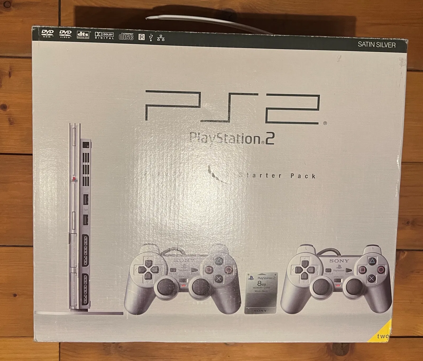  Sony PlayStation 2 Slim Satin Silver Starter Pack