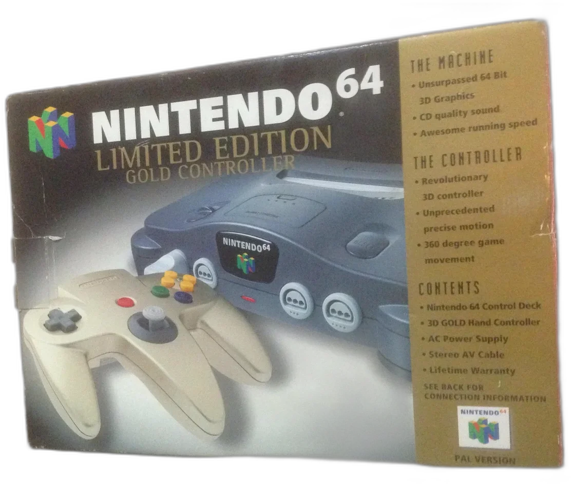  Nintendo 64 Gold Controller Bundle [UK]
