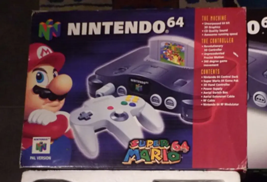 64任天堂 Consolevariations - Nintendo 64 Super Mario Blue Sleeve Bundle