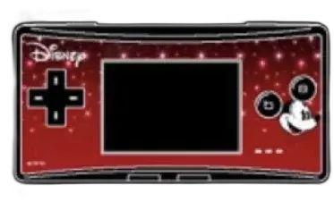 Nintendo Game Boy Micro Mickey Mouse Disney Faceplate