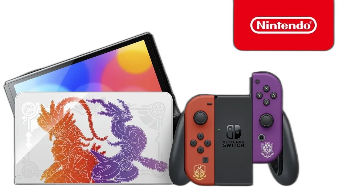  Nintendo Switch OLED Pokémon Scarlet &amp; Violet Console [EU]