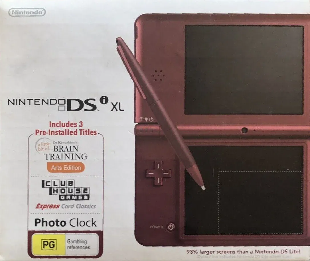  Nintendo DSi XL Burgundy Console [AUS]