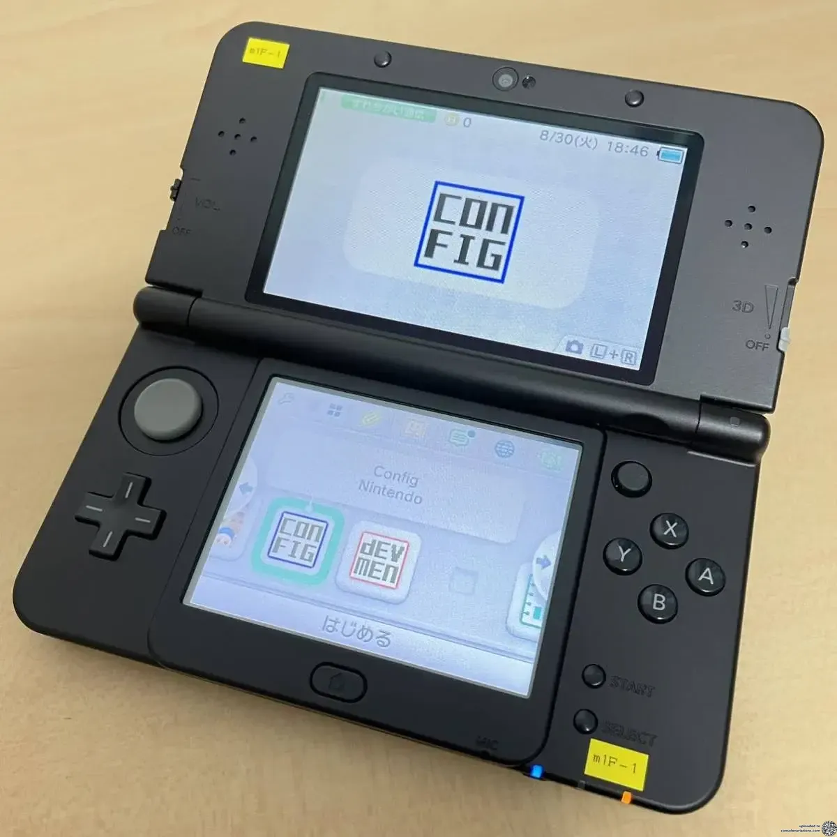 Consolevariations - New 3DS Black Prototype Development Kit