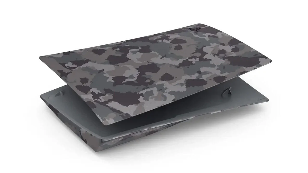  Sony PlayStation 5 Grey Camouflage Cover