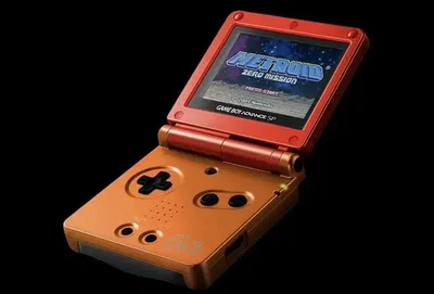 Nintendo Game Boy Advance SP Samus Satin Console (Engraved)