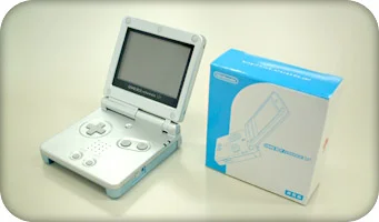 Nintendo Game Boy Advance SP Silver Blue Console