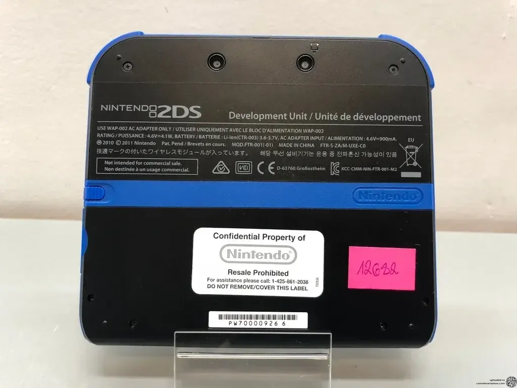 Consolevariations - Nintendo 2DS Development Unit | Consolevariations