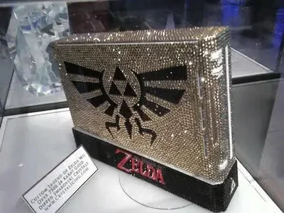 Nintendo Wii Zelda Swarovski Console