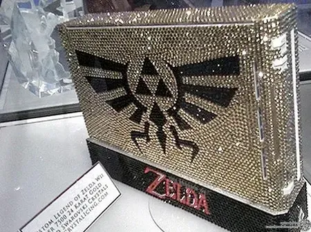 Consolevariations - Nintendo Wii Zelda Swarovski Console