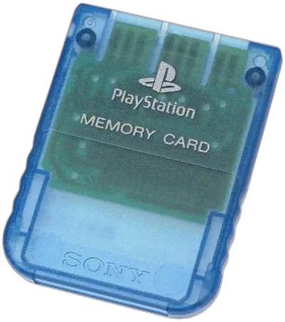 Sony PlayStation Ocean Blue Memory Card