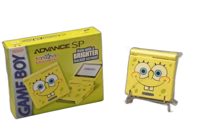  Nintendo Game Boy Advance SP SpongeBob Console