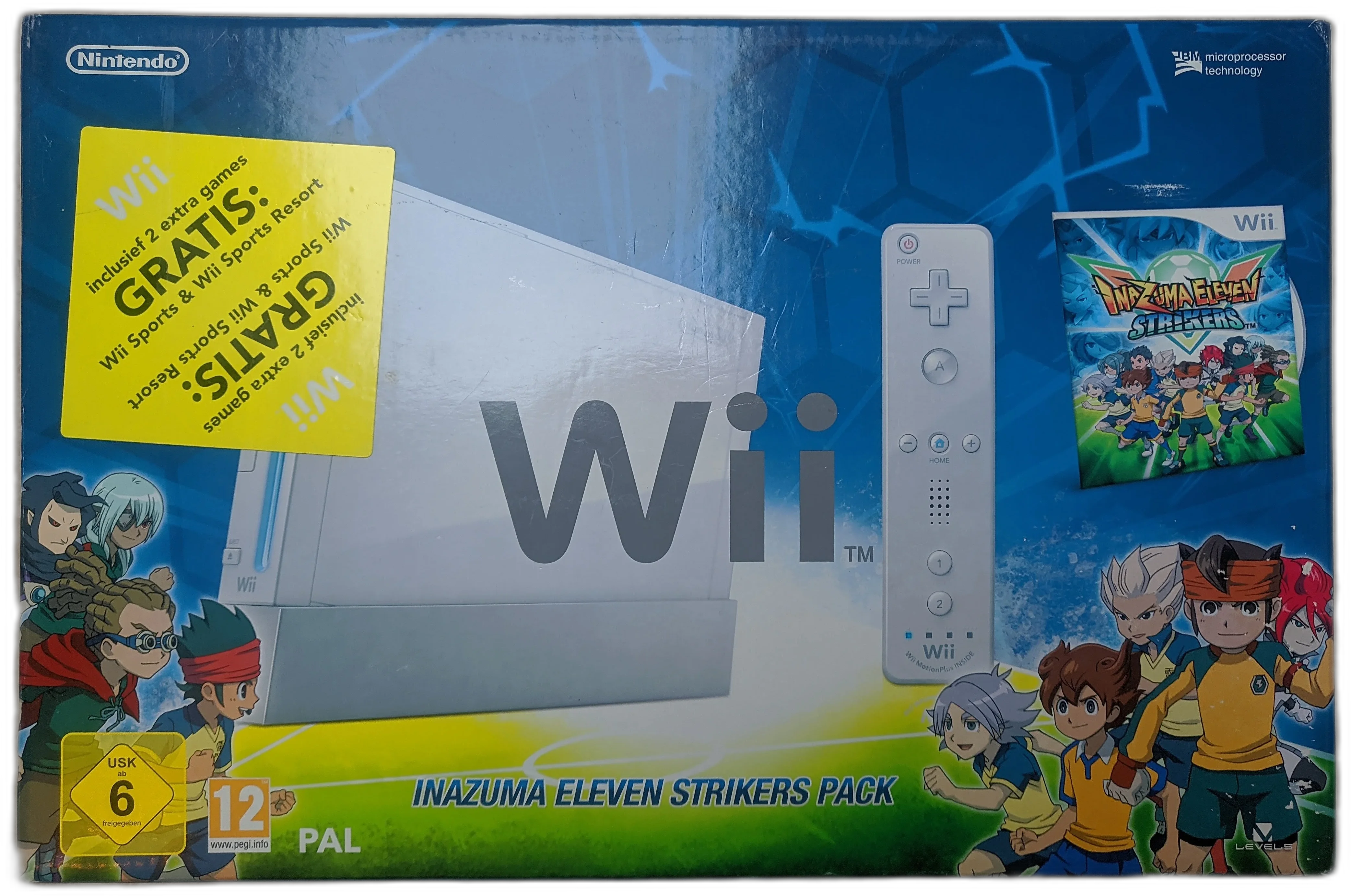  Nintendo Wii Inazuma Eleven Strikers &amp; Wii Sports &amp; Wii Sports Resort Pack