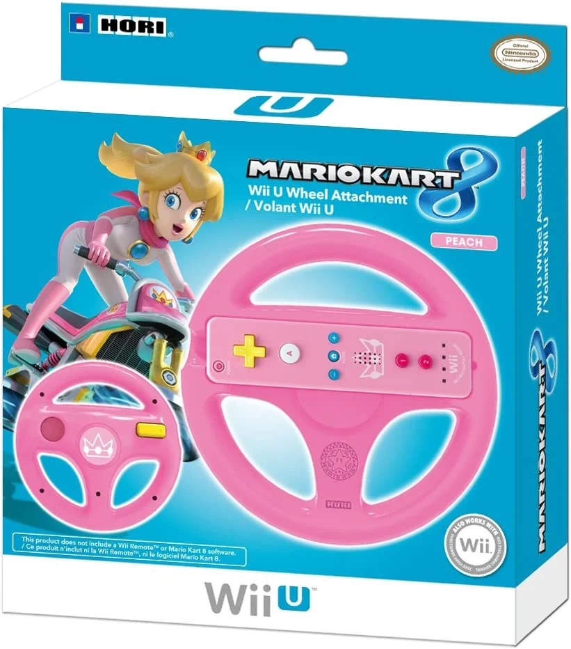 Hori Wii U Peach Racing Wheel