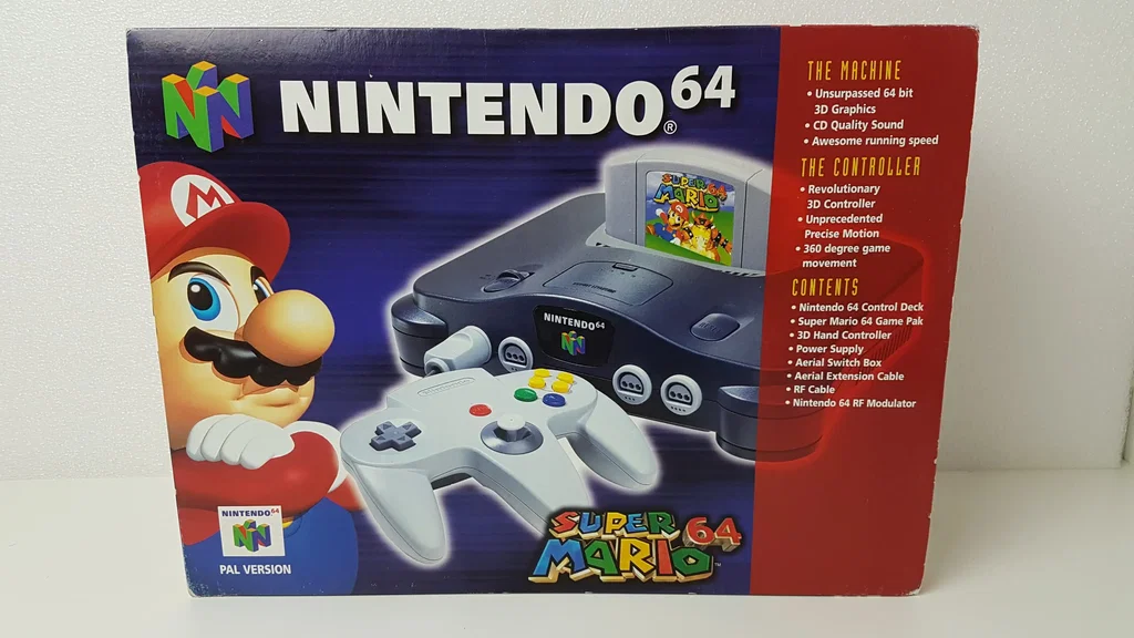 Consolevariations - Nintendo 64 Super Mario Blue Sleeve Bundle