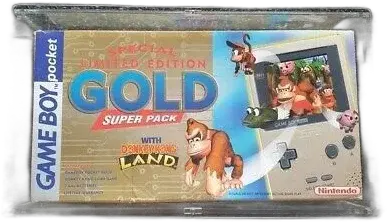 Nintendo Game Boy Pocket Gold Super Pack