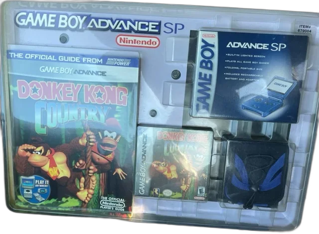  Nintendo Game Boy Advance SP Donkey Kong Costco Bundle