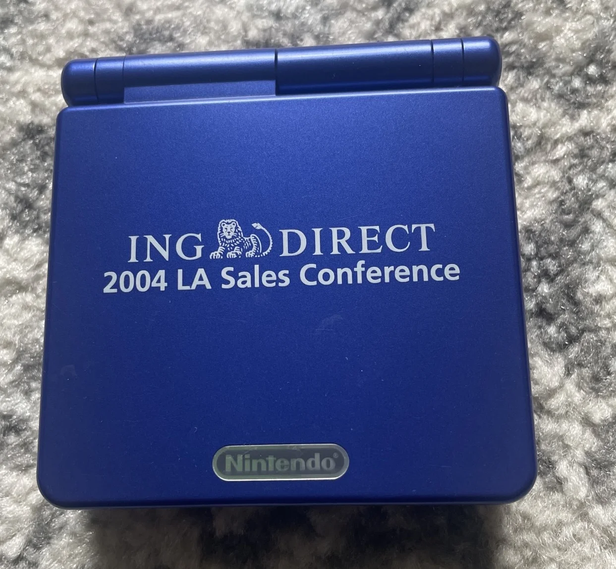  Nintendo Game Boy Advance SP ING Direct 2004 LA Sales Conference Console
