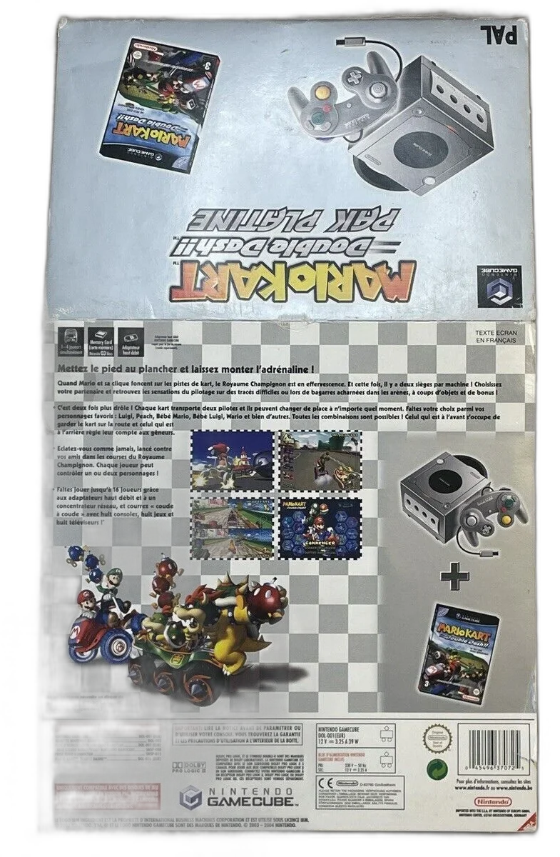  Nintendo GameCube Mario Kart Double Dash Silver Pack