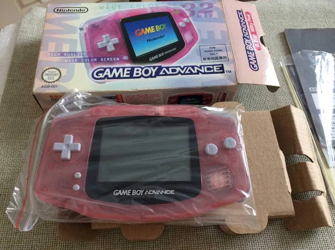 GAMEBOYAdvance ミルキーピンク Nintendo Game Boy Advance GBA Milky Pink Handheld Console