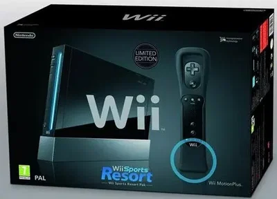 Nintendo Wii sports resort black Bundle
