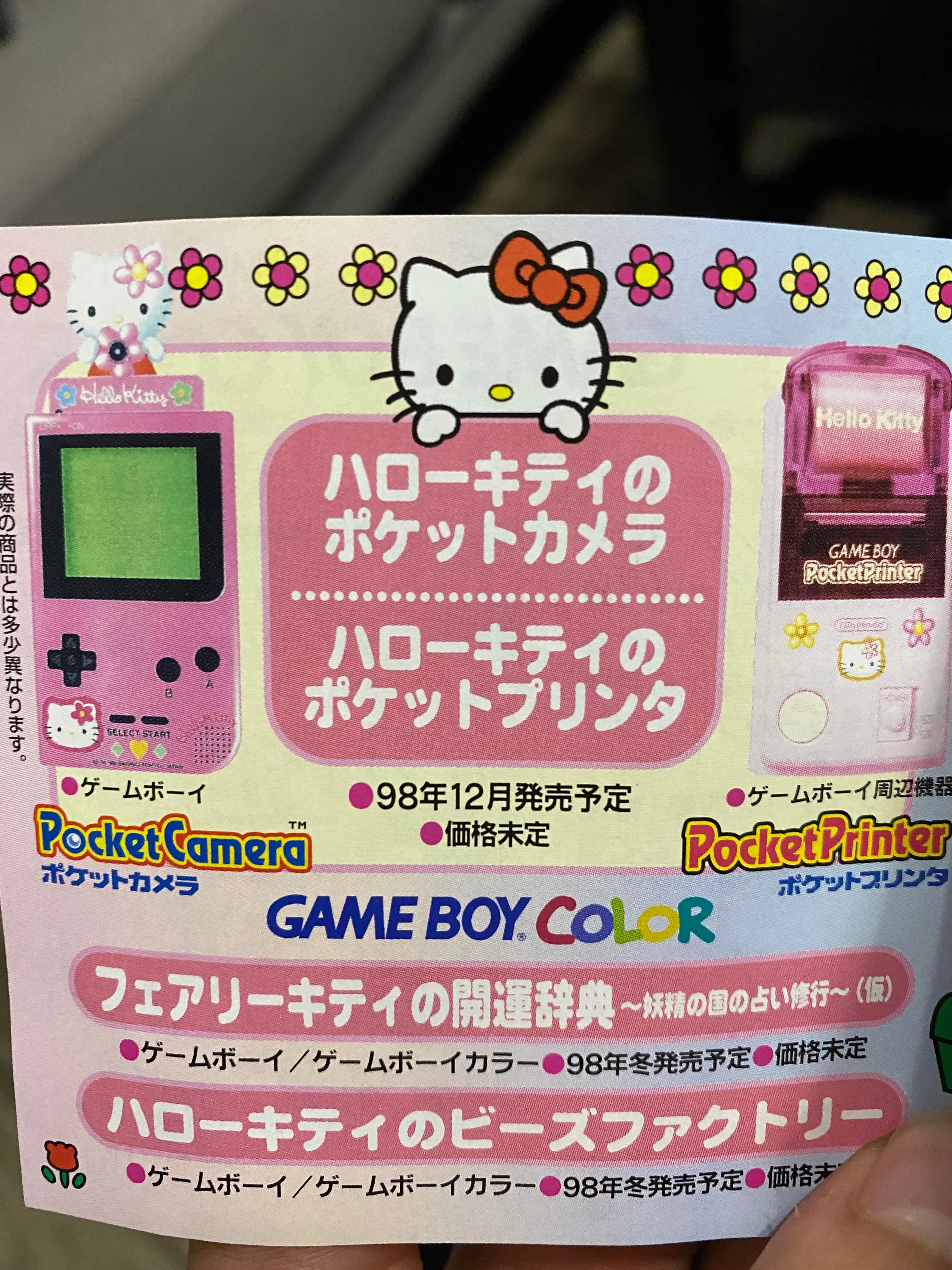 Nintendo Hello Kitty Game Boy Pocket Camera - Consolevariations