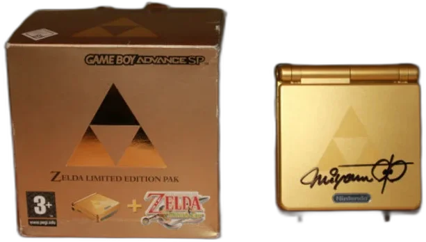  Nintendo Game Boy Advance SP Zelda Console [Autographed]