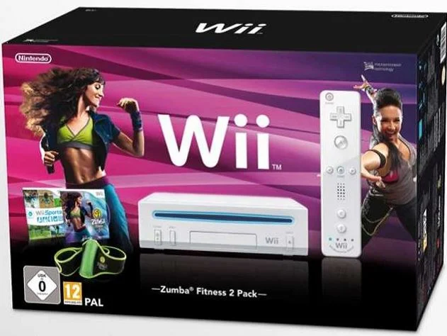  Nintendo Wii Zumba Fitness 2 Bundle