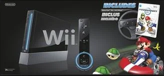  Nintendo Wii Mario Kart Black Bundle [US]
