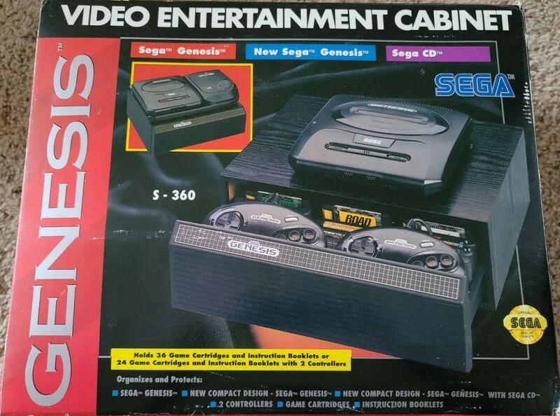  Sega Genesis Actions Video Entertainment Cabinet