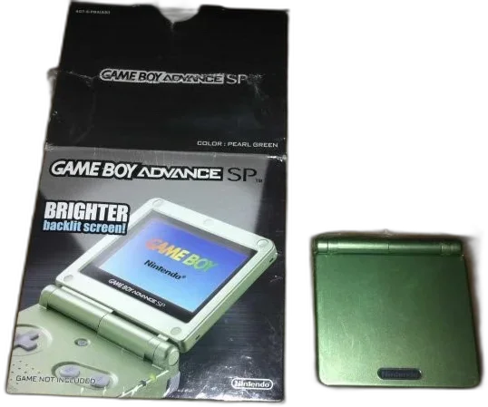  Nintendo Game Boy Advance SP Pearl Green Console [NA]