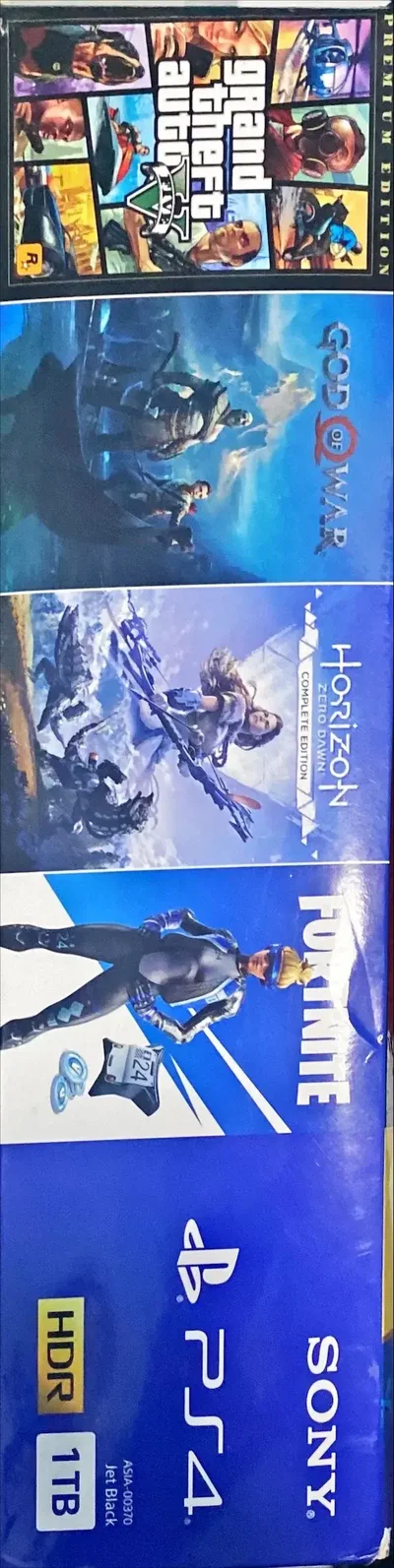 Sony PlayStation 4 Slim GTA5 + God of War + Horizon + Fortnite Bundle