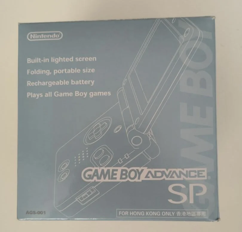  Nintendo Game Boy Advance SP Pearl Blue Console [HK]