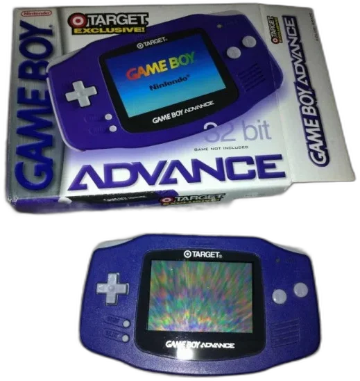 Target GBA Nintendo Game Boy Advance Console CIB Exclusive w/ Mario Advance