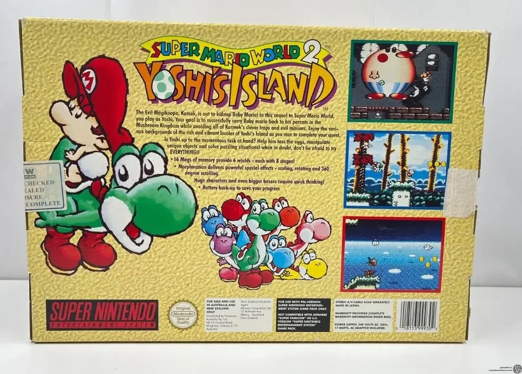 Consolevariations - SNES Super Mario World 2 Yoshi's Island Bundle