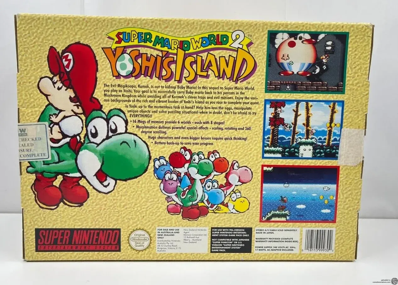 Consolevariations - SNES Super Mario World 2 Yoshi
