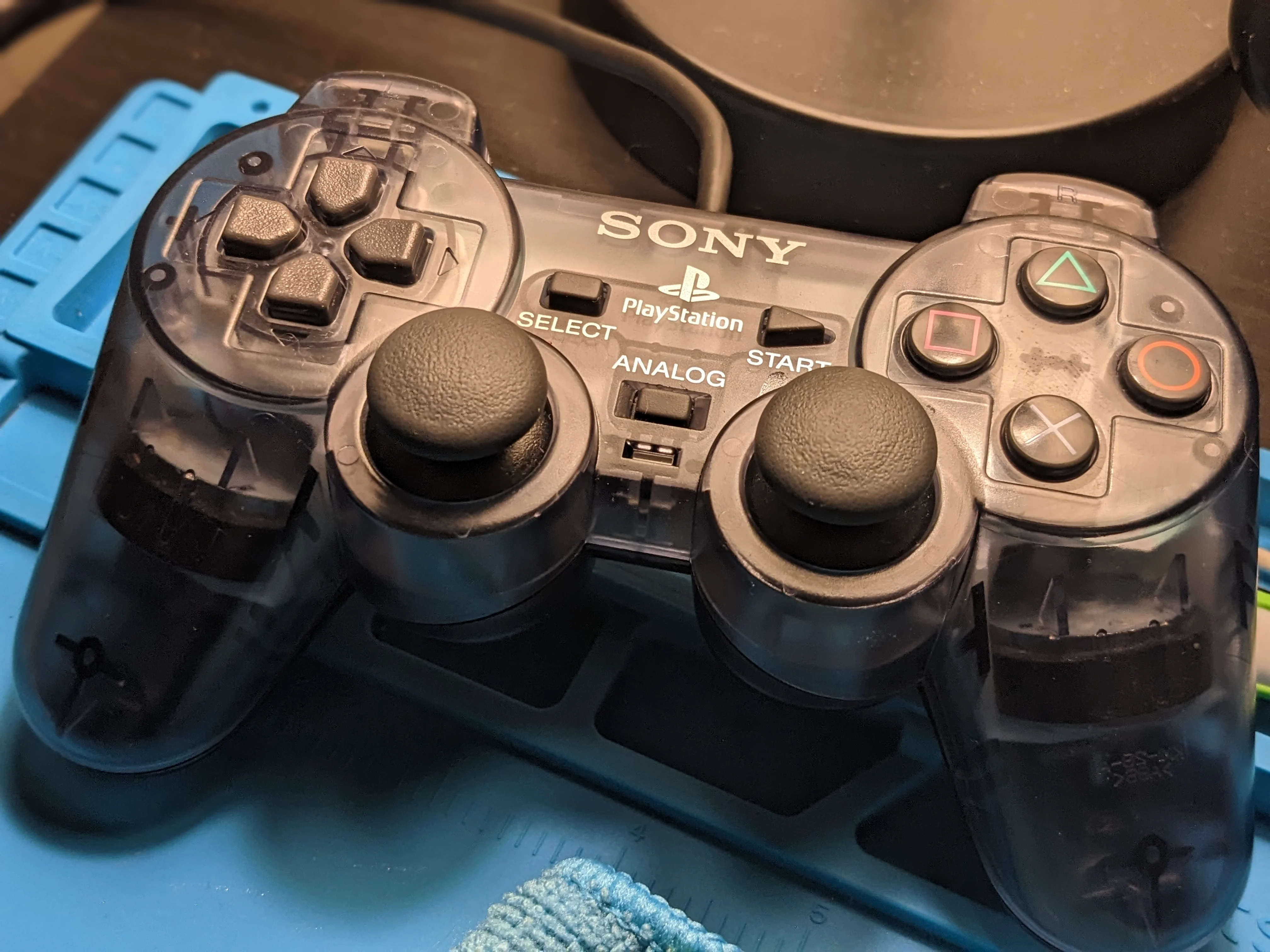  Sony PlayStation 2 Clear Slate Grey Controller [EU]