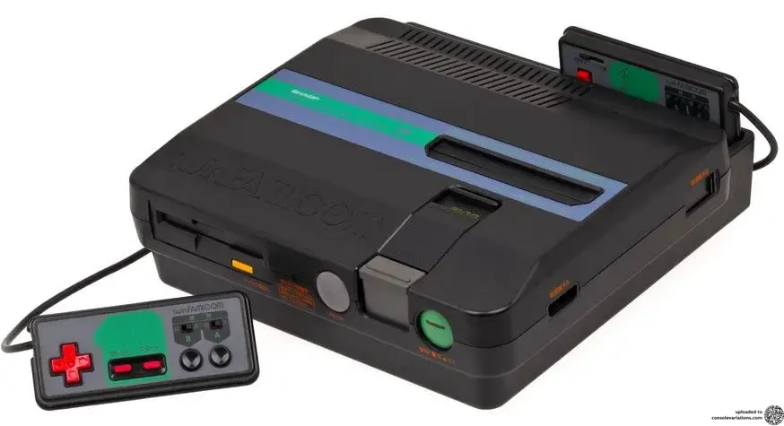 SHARP twin FAMICOM AN-505-BK 黒 Consolevariations - Sharp Twin Famicom AN-505-BK Console