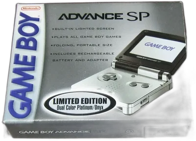 Nintendo Game Boy Advance SP Platinum/Onyx Console [EU]