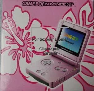  Nintendo Game Boy Advance SP Pearl Pink Flower Console